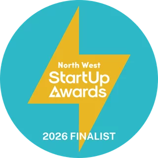 UK StartUp Awards 2026 Finalist Badge North West